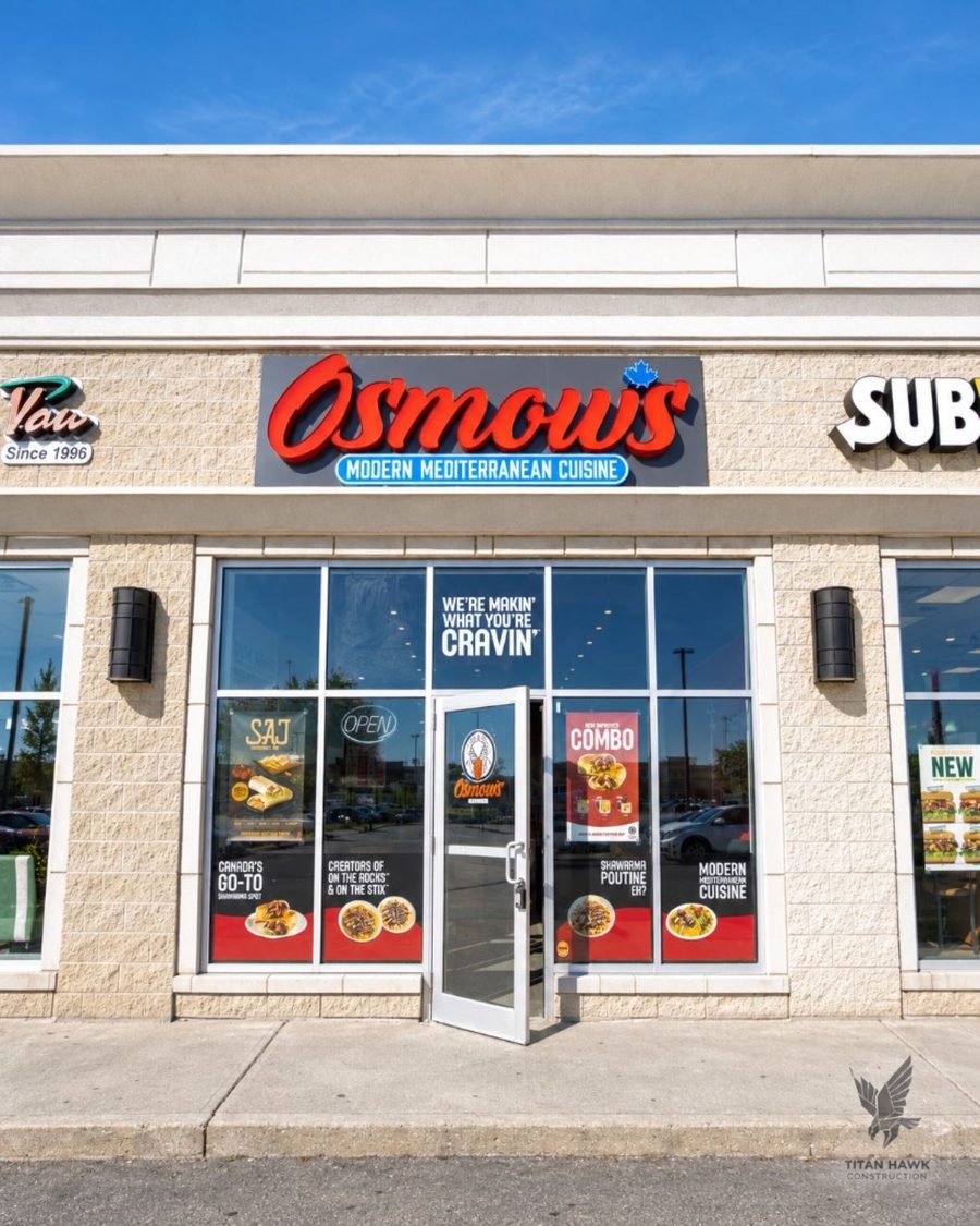 Osmow's restaurant buildout